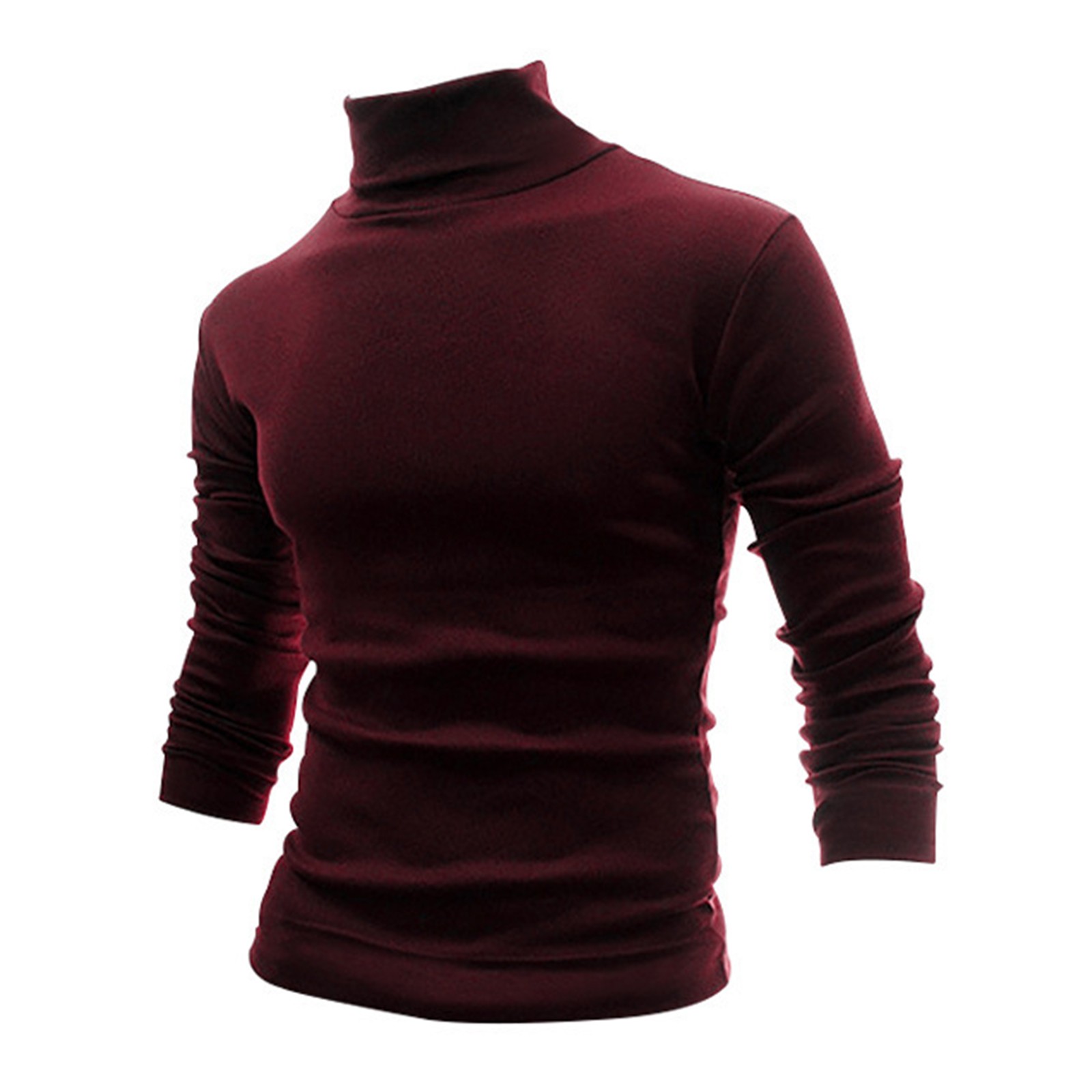 Men's Long Sleeved Stand Up Collar Casual Inner Long Sleeved